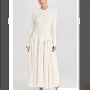 NWT Altuzarra knit long sleeve dress. XS , cream